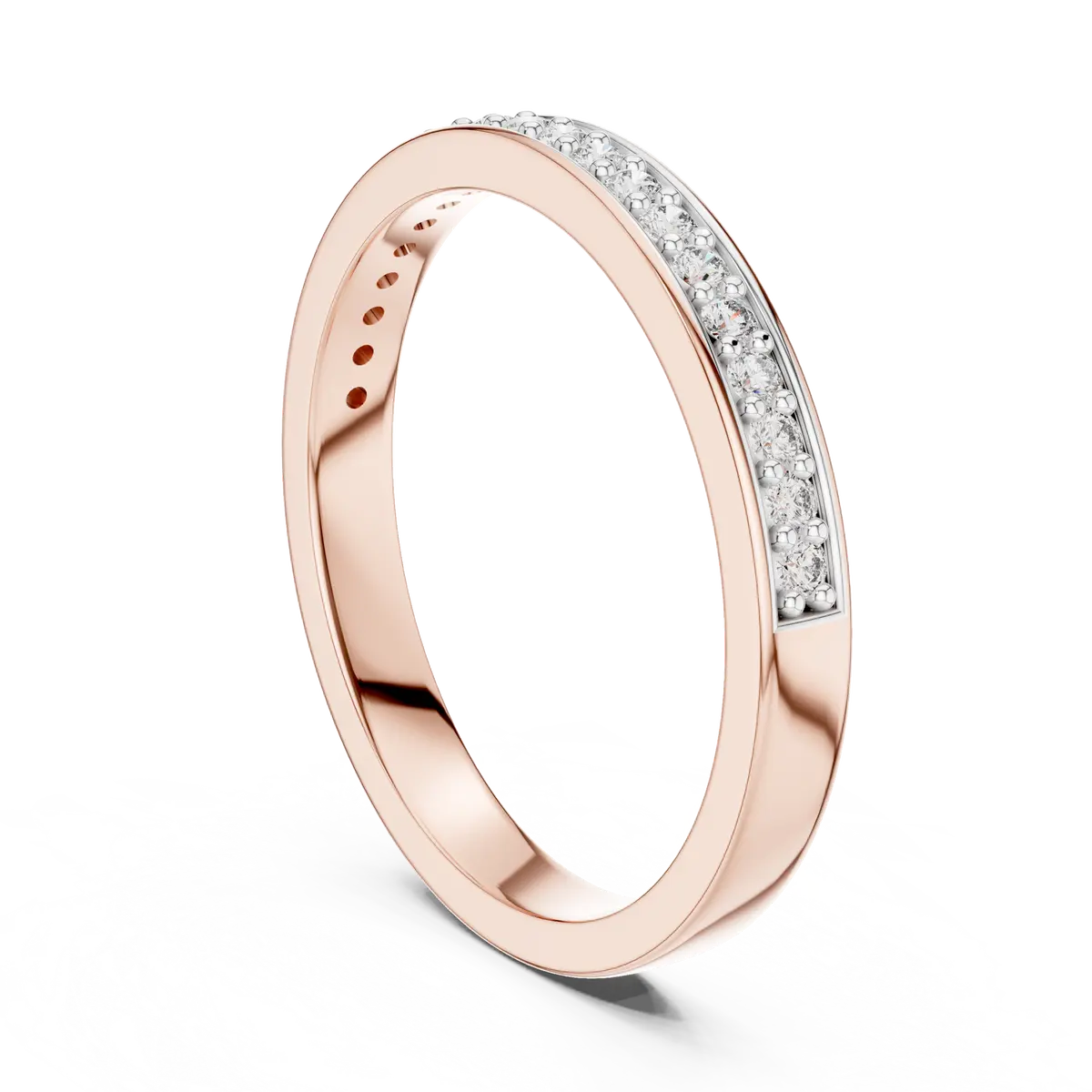 Round Diamond Daily Wear Band